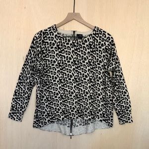 Charlotte Leopard Print Sweater Size Small